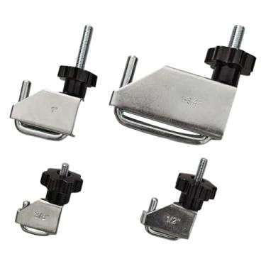 Imagem de FJMQHU Abraçadeiras para Mangueira de óleo de Caminhão, 4 Braçadeiras para Mangueira de água em Formato de U, 1-3/4", 1", 1/2", 3/8"