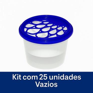 Imagem de 25 Potes Antimofo (vazio) Para Cloreto De Cálcio Bella Donna