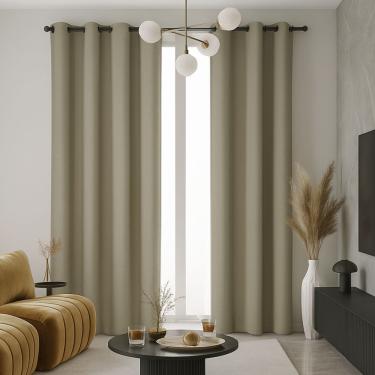 Imagem de Cortina Blackout Minimalista Moderna Sala Quarto Home Office Corta Luz