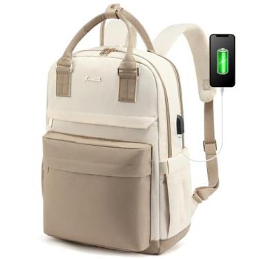 Imagem de Mochila para laptop LOVEVOOK 14" com porta USB impermeável