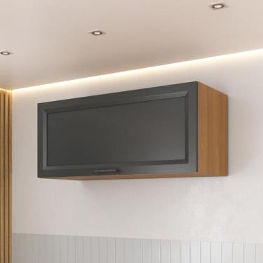 Imagem de Armario Aéreo Porta Basculante 80cm Soho CabeCasa MadeiraOriginals - C