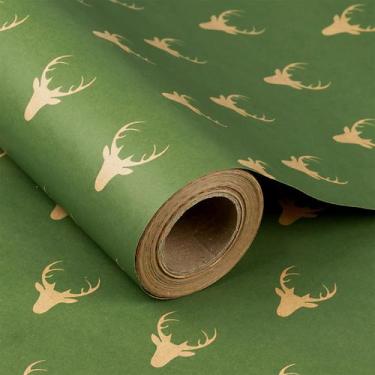 Imagem de Rollo Jumbo de Papel Kraft RUSPEPA para Envolver Regalos 61x30m Verde
