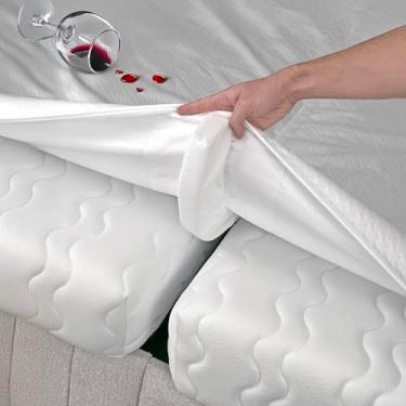 Imagem de EPHEDORA Protetor de colchão 2 em 1 ponte de cama anexada 190,5 cm