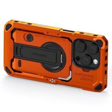 Imagem de Tilta Capa Khronos compatível com iPhone 16 Pro – Laranja | Acessórios para produção de filmes móveis | Gaiola da câmera do telefone | Equipamento de vídeo para telefone TK-IP16-PFC-O