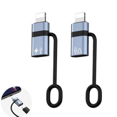 Imagem de URANT Adaptador Lightning de 36 W tipo C para Lightning (pacote com 2), conversor de cabo de carregamento USB C, suporta carregamento rápido PD, compatível com iPhone 14, 13, 12, iPad, AirPods, vem