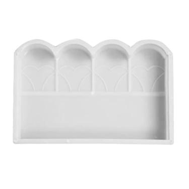 Imagem de Yardenfun 1 molde de cerca DIY de plástico para pátio para cimento de tijolo de concreto, design reutilizável durável para instalação rápida, calçadas, terraços, jardins, fácil de usar
