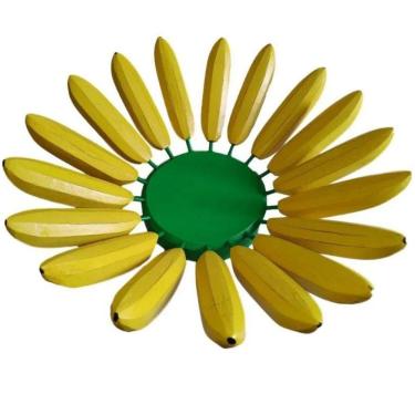 Imagem de Fruteira Em Ferro De Mesa Rustica Banana Redonda