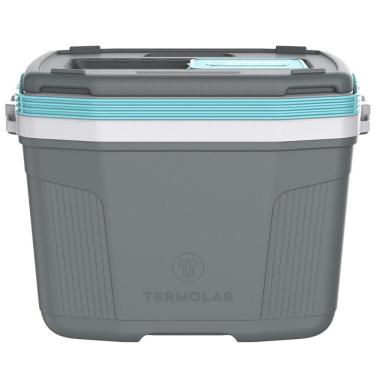 Imagem de Caixa Térmica 32 Litros Termolar SUV 58542, Cinza e Azul 