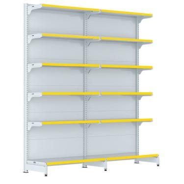 Imagem de Gondola Parede 202 Fit Farmacia Ate 2 Metros Branco Pe Amare