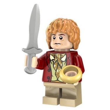 Imagem de Minifigures Bilbo Baggins Terno Filme Senhor Dos Anéis