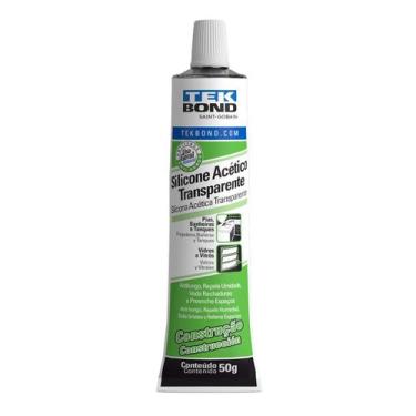 Imagem de Silicone Acetico Transparente Construção Tekbond 50g 1 Unid