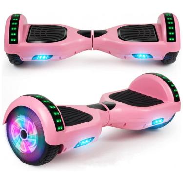 Imagem de Hoverboard LIEAGLE 6,5&quot; A005 Rosa com Rodas LED e Bluetooth para Crianças e Adultos