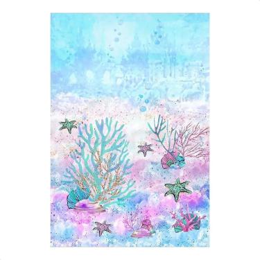 Imagem de Painel De Festa Retangular Aniversário Sublima Fundo Do Mar