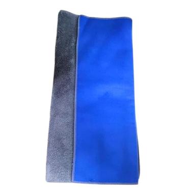 Imagem de Pano Flanela Dupla Face Limpa Vidros Automotivo Multiuso Desembaçador Parabrisa Chuva Microfibra Anti-Riscos 30x40cm