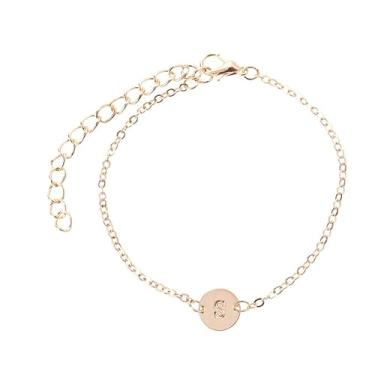 Imagem de Tornozeleira feminina elegante, corrente de praia, joia para meninas, design inicial personalizado, leve, confortável, presente