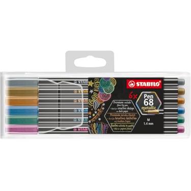 Imagem de Estojo STABILO Pen Metallic C/6 Cores Brilhantes
