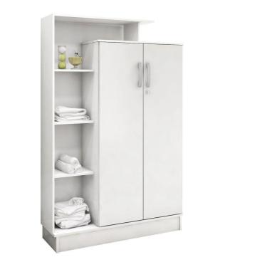 Imagem de Armário Multiuso Elite 2 Portas Com Chave 20220 Demóbile Branco