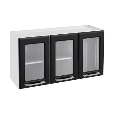 Imagem de Armário De Cozinha De Aço Aéreo Triplo 105cm Rose Branco