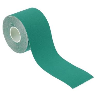 Imagem de Fita de argola aérea de 5 m x 5 cm, fita atlética adesiva antiderrapante para ioga para exercícios de ginástica, verde escuro