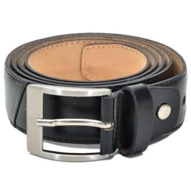 Imagem de Cinto Masculino em Couro Moda Casual com Fivela Estilo Básico Conforto