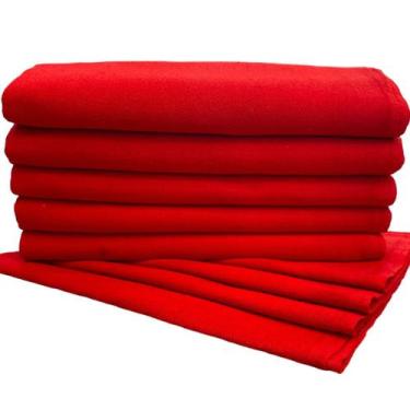 Imagem de Pano De Prato Pé De Galinha Vermelho Kit C/5 Cozinha Louça Casa Dia a 