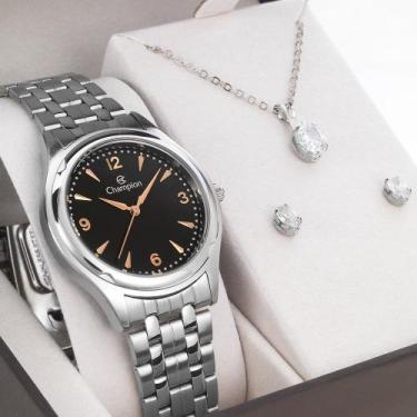 Imagem de Relogio Feminino Champion CN20462I com kit semi joias
