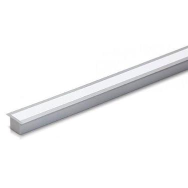 Imagem de Perfil Alumínio Embutir Slim 2 Metros Para Fita Led - Delis