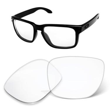 Imagem de Lentes de substituição de 1,6 mm compatíveis com óculos de sol Oakley Holbrook XXL OO9487, antiarranhões e resistentes a impactos, Cristal HD, One Size