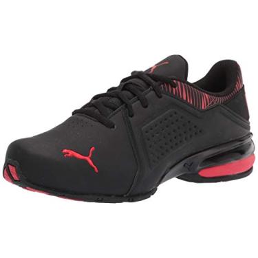 Imagem de PUMA Tênis masculino Viz Runner Cross-trainer, Preto/vermelho de alto risco, 11