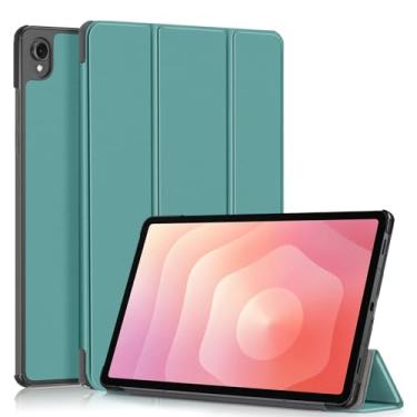 Imagem de Gylint Capa para Galaxy Tab S11 2025 11 polegadas, capa dobrável de couro PU ultrafina com suporte para despertar/hibernar automaticamente para Samsung Tab S11 5G SM-X736B / SM-X730 Verde