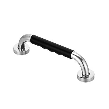 Imagem de Kiboule Barra de apoio antiderrapante de chuveiro de 15,7 polegadas, barra de apoio de banheiro de aço inoxidável, pega coberta de silicone, suporte de trilho de mão de segurança para deficientes físicos idosos