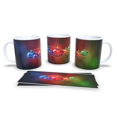 Imagem de Caneca de Natal com Arte Festiva, Porcelana Branca, Decoração de Inverno com Renas e Animais da Floresta, 11oz (18)