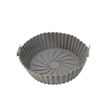 Imagem de Forro Para Air Fryer De Silicone Forma Reutilizavel Antiaderente Cores:Cinza