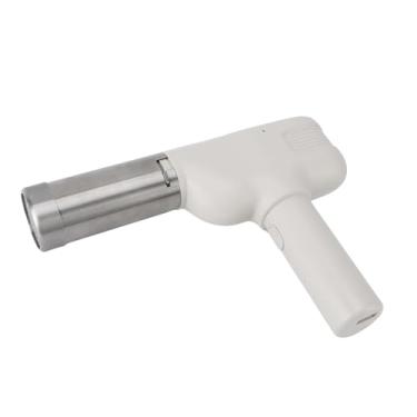 Imagem de SUNGOOYUE Máquina de Macarrão Automática Portátil, Máquina de Macarrão Elétrica, Recarregável Portátil para Cozinhar Em Casa, Aço Inoxidável, 3 Moldes para Família (Branco)