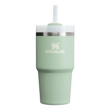 Imagem de Stanley Copo Quencher H2.0 com canudo 590 ml | Tampa Flowstate de 3 posições | Suporte de copo compatível para viagens | Copo de aço inoxidável isolado | Sem BPA | Creme Matcha