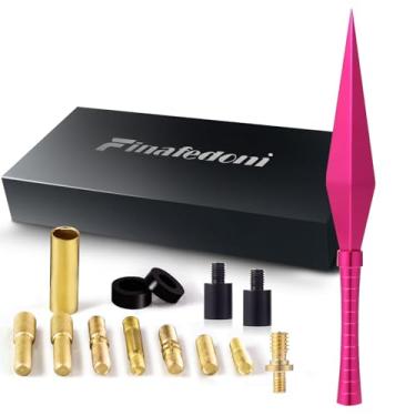 Imagem de Antena de carro caminhão acessórios para caminhões Silverado 1500 F150 F250 F350 Ram 1500 GMC Sierra 1500 Ranger Short Replacement Antena Custom Made Styles (Rosa Vermelho)