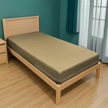 Imagem de Capa Impermeável Para Colchão Casal Feita Em Napa Hospitalar 138x188x24cm - Bege