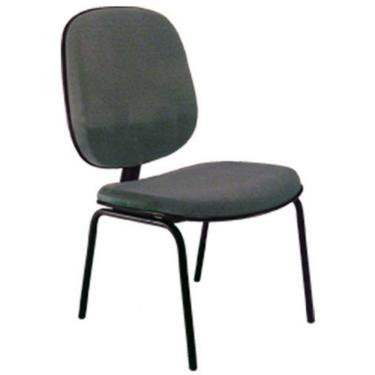 Imagem de Cadeira Diretor Base Fixa com 4 Pés Linha Uno Preto