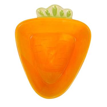 Imagem de Tigela para animais de estimação tigela para gato tigela de água para cães tigela de cerâmica prato para cães prato de gato prato de coelho cenoura forma para gatos e cães pequenos gatinhos e filhotes