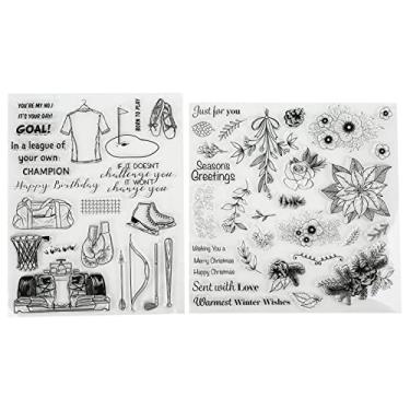 Imagem de Selos transparentes DIY feitos à mão Carimbos de borracha transparentes para scrapbooking Cartões de felicitações Álbuns de fotos Convites Envelopes feitos de material TPR de alta