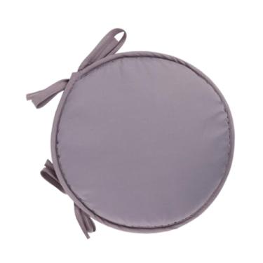 Imagem de RNXRZANK Almofada Redonda para Cadeira com Amarras, Pufe de Chão Multifuncional, Ideal para Presente, Almofada de Assento para Jardim, Sofá, Uso Interno E Exte, Cinza Claro, Tamanho real