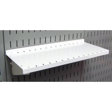 Imagem de Wall Control Prateleira Pegboard de 15,24 cm de profundidade para montagem de prateleira de parede e placa de ferramentas ranhurada – Branco – ASM-SH-1606 W