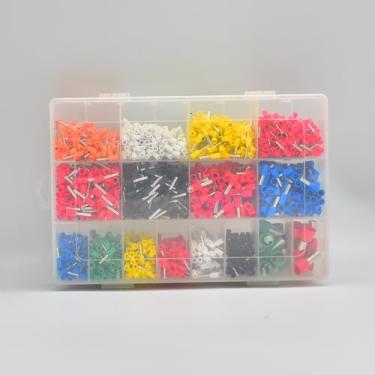 Imagem de 2120 peças/caixa Kit de conectores de terminais de crimpagem isolados Série VE Conector de fio de extremidade de cabo E0508 E16-12