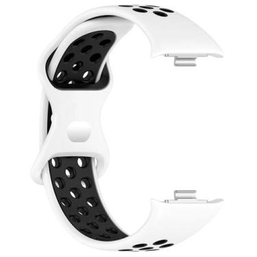 Imagem de Pulseira De Silicone Bicolor Respirável Para Xiaomi Band 8 pro - Repos