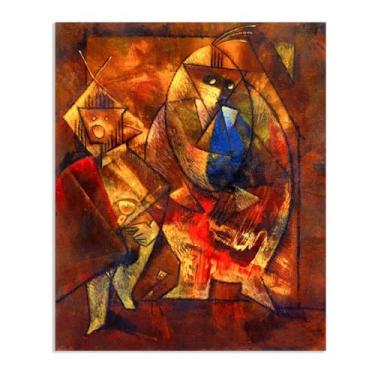 Imagem de Pôster Max Ernst Sunday Afternoon on the Champs Elysées Reproduções de pinturas famosas Surrealismo Wall Art Canvas Max Ernst Decoração de parede para presentes de sala de estar 80 x 60 cm (32 x 24