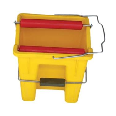 Imagem de IEUDNS Balde de mop de pedal com alça, ferramenta de balde de limpeza versátil, para caminhada no jardim de limpeza de camping ao ar livre, Amarelo