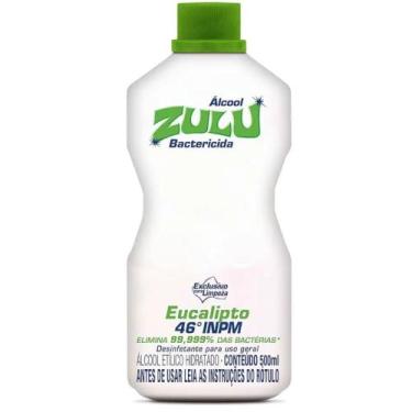Imagem de Álcool Líquido Bactericida Eucalipto 46Inpm Zulu 500ml