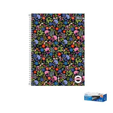 Imagem de Kit Caderno Capa Sortidas 20M 320F Tilibra + Grampeador Metallic C-15 45 Folhas