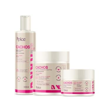 Imagem de Kit Gelatina, Ativador e Máscara Cachos Nova Fragrância - Apice