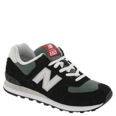 Imagem de New Balance Tênis unissex adulto 574 V2 History, Matéria preta/cinza, 36/40 BR G